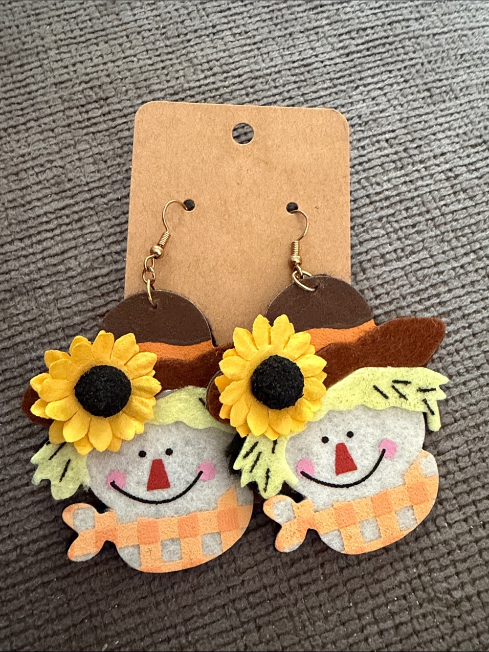Handmade Scarecrow Dangle Earrings